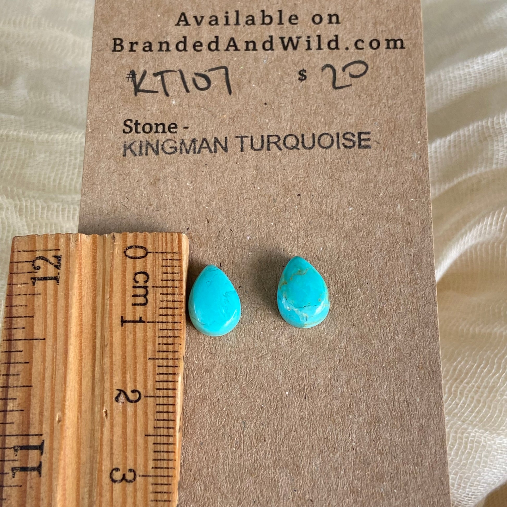 Kingman Turquoise Cabochon - KT107 A7463450-B894-446B-BF09-285D82CF46FE Brandedandwild.com