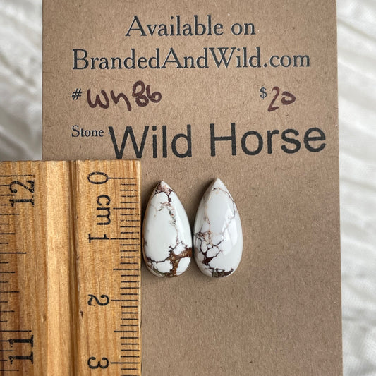 Wild Horse Cabochon - WH86 A74A1C6E-790B-4DAA-B4B4-3A620358CA9B Brandedandwild.com