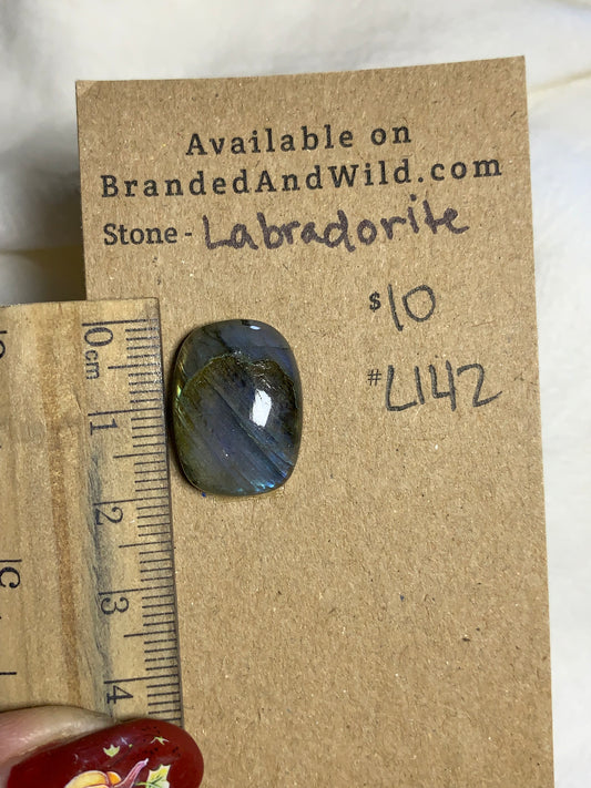 Labradorite Cabochon - L142 A751E1B8-7FDD-42BA-909E-E5425537D068 Brandedandwild.com