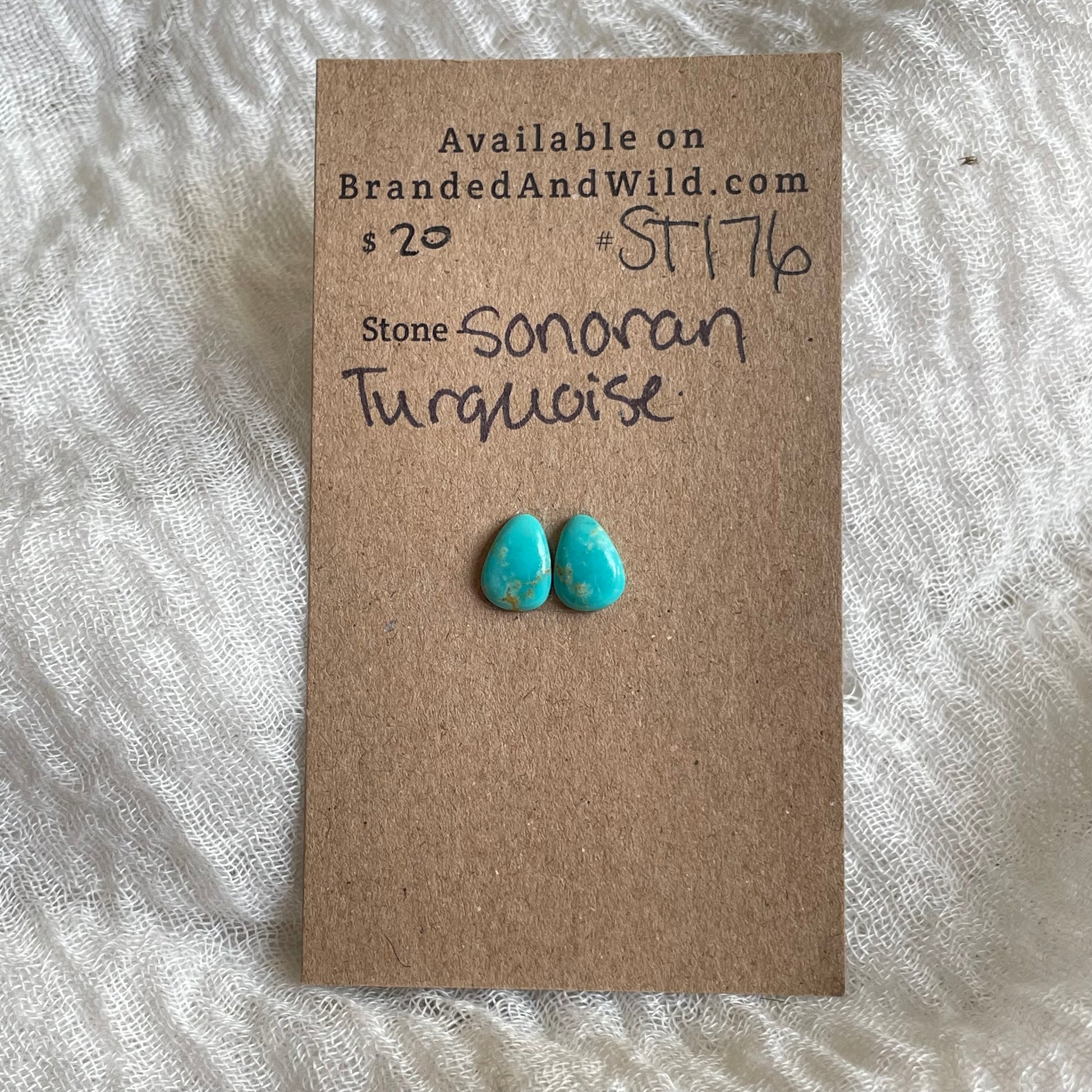 Sonoran Turquoise Cabochon - ST176 A768820B-A41A-4724-92B0-915B0774E58D Brandedandwild.com