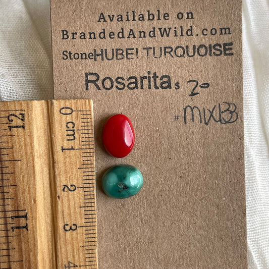 Rosarita / Hubei Turquoise Cabochon - MIX133 A7699C29-9FEB-4F8F-B61D-69DC7A39EF19 Brandedandwild.com