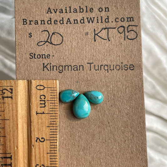 Kingman Turquoise Cabochon - KT95 A76B6A5D-BFAE-4567-94E5-BB58D511770D Brandedandwild.com
