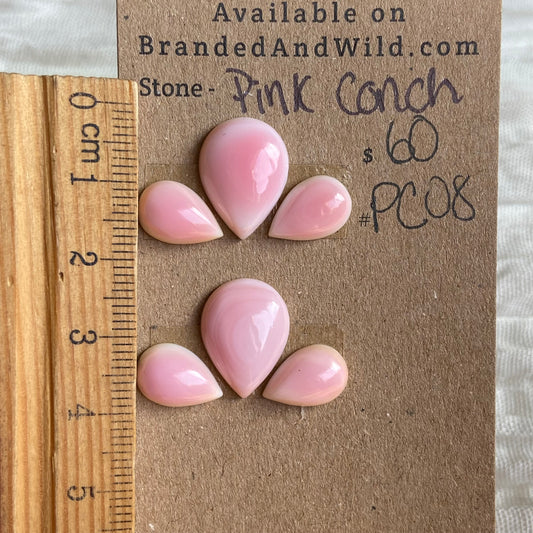 Pink Conch Cabochon - PC08 A785FEFA-248B-4FBE-AD72-73879AC82D7C Brandedandwild.com