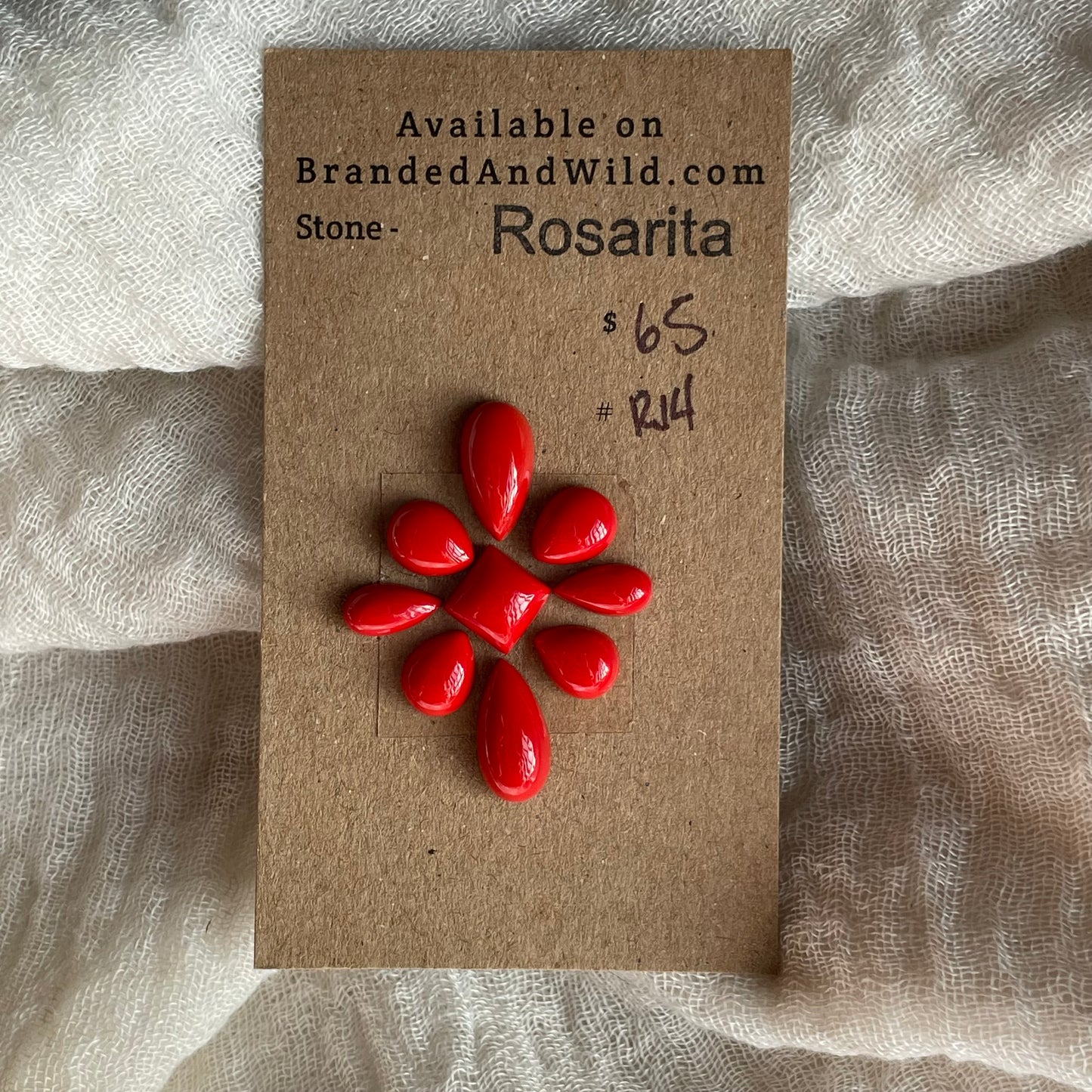 Rosarita - Cabochon - R14 A7AF50BD-28DD-4EDE-AA4E-EBC6986369DF Brandedandwild.com