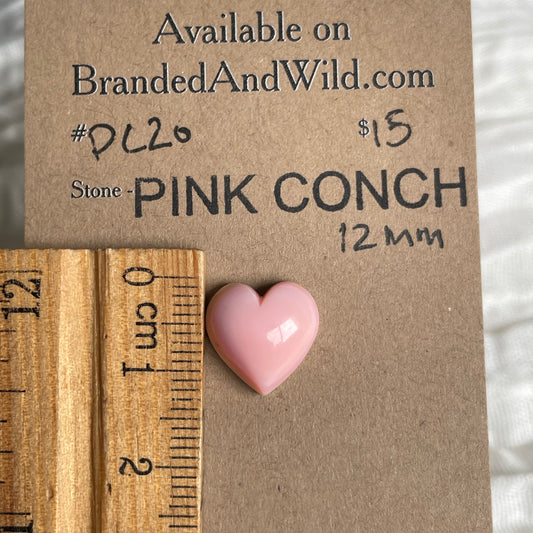 Pink Conch Cabochon - PC20 A7BB2DBF-72EE-4835-B477-C451B6D8F4AD Brandedandwild.com