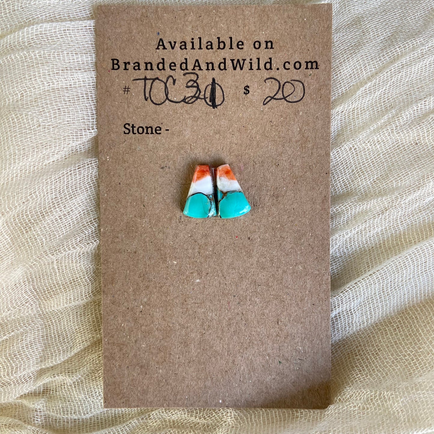 Turquoise, Oyster Shell, Copper Cabochon - TOC31 A7FC678D-7E46-4345-8E80-E58CF751E4BE Brandedandwild.com