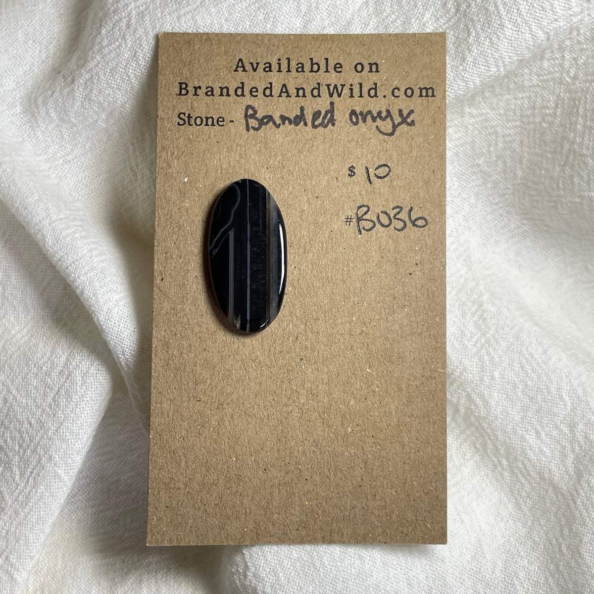 Black Onyx - Cabochon - B036 A8026947-B1AD-408D-88C9-DAE53E4A028A Brandedandwild.com