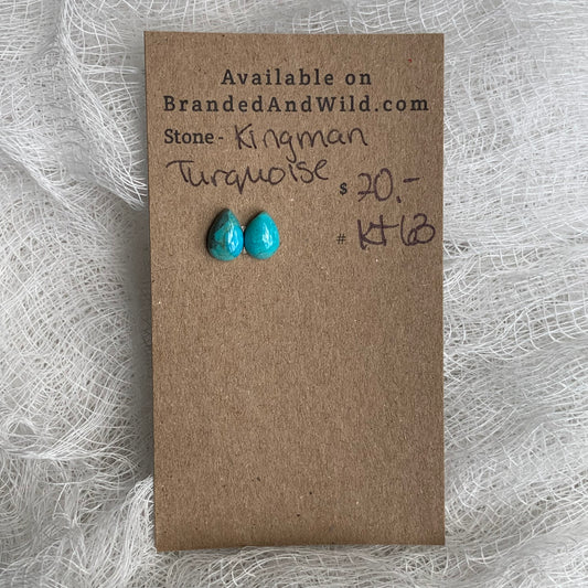 Kingman Turquoise (composite) Cabochon - KT63