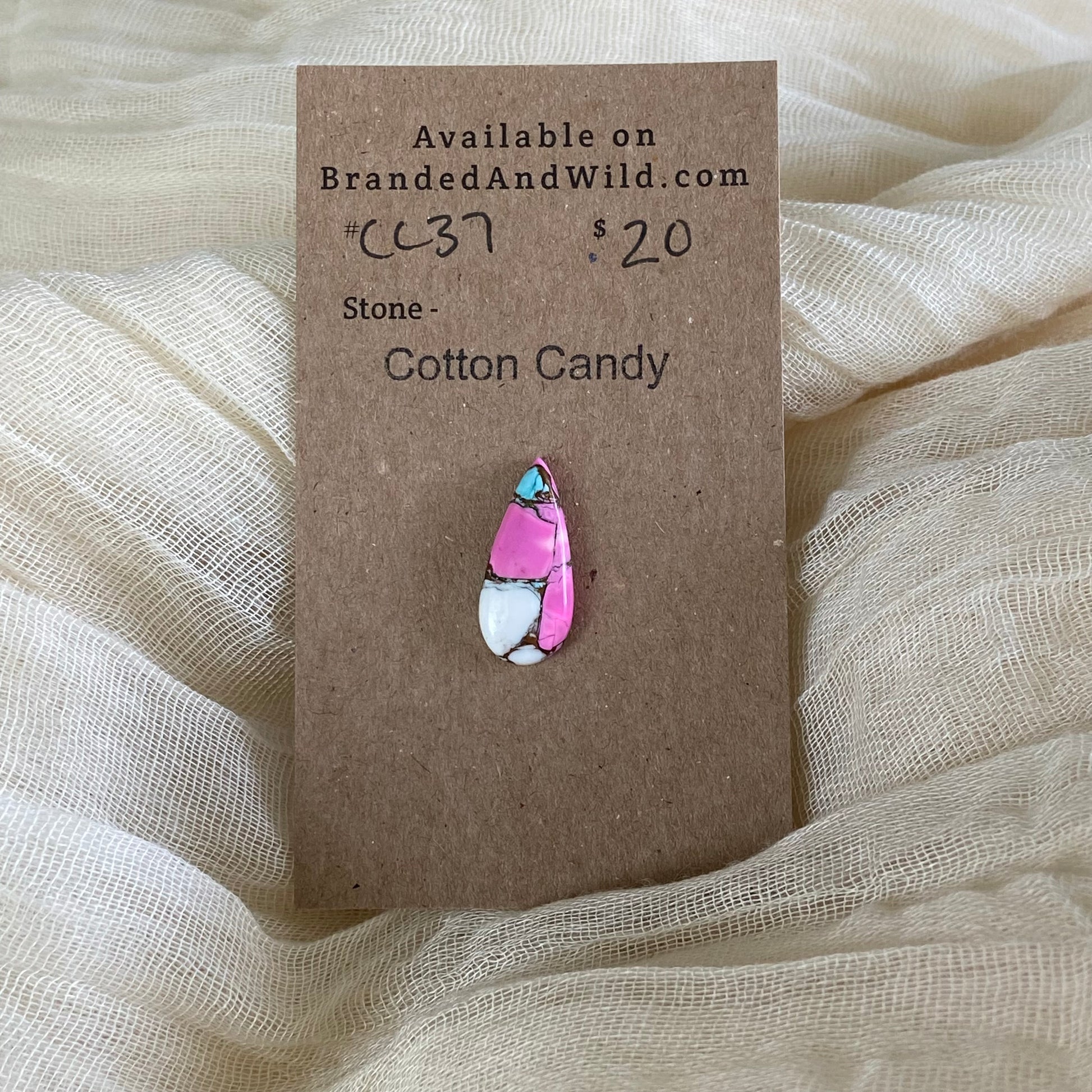 Cotton Candy Cabochon - CC37 A8206341-16FD-4C82-B736-F4939F3743B0 Brandedandwild.com
