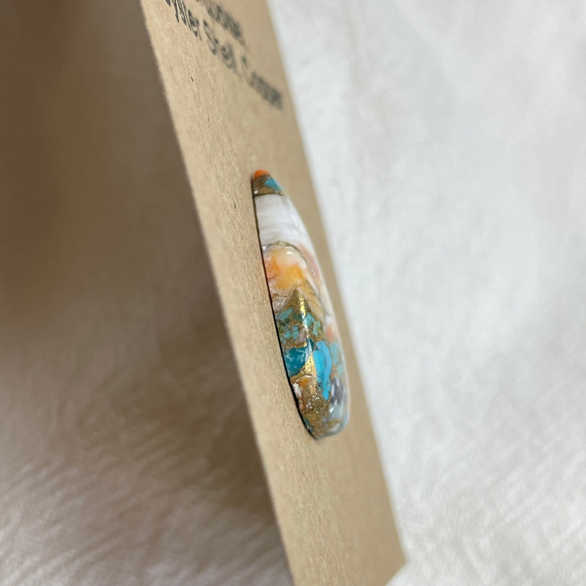 Turquoise, Oyster Shell, Copper Cabochon - TOC48