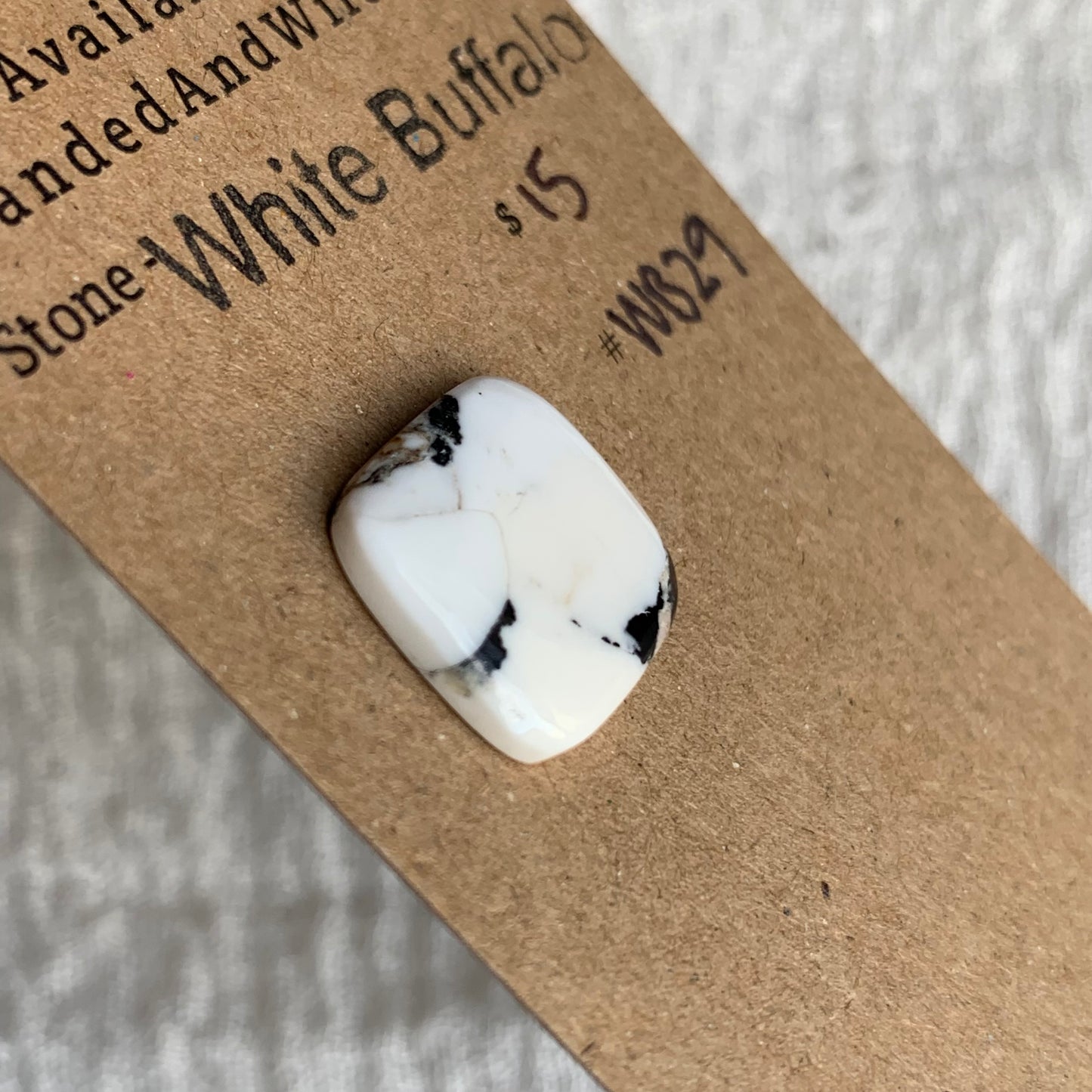 White Buffalo Cabochon - WB29