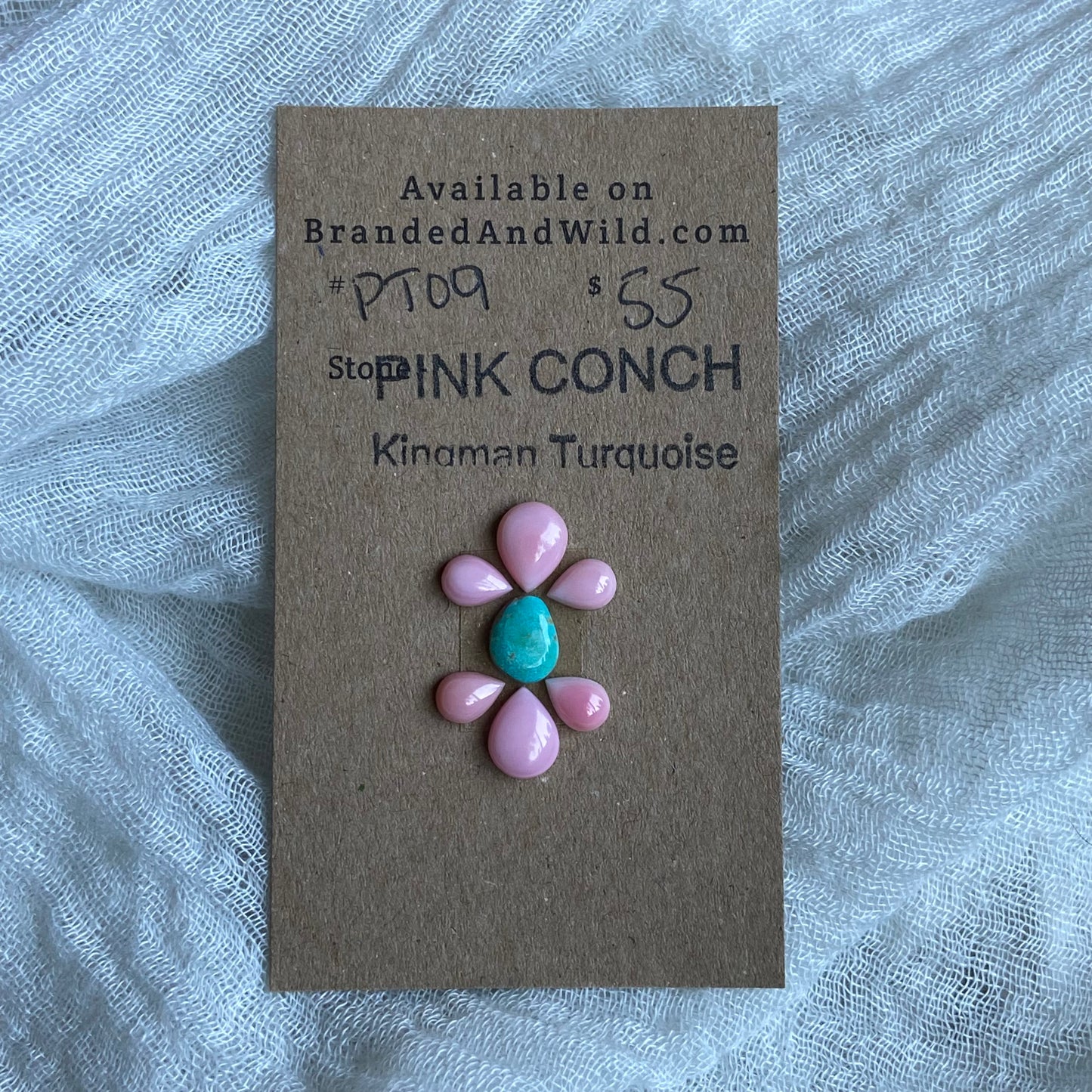Pink Conch / Oyster Shell Cabochon - PK09