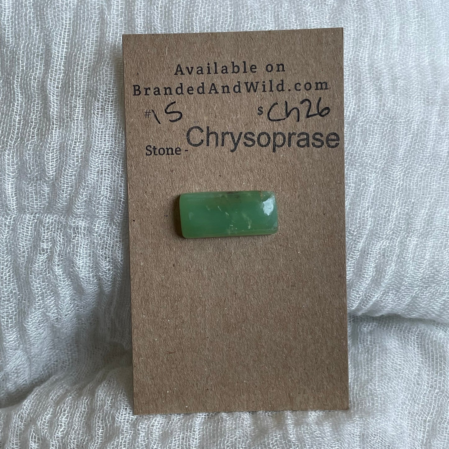 Chrysoprase Cabochon - Ch26