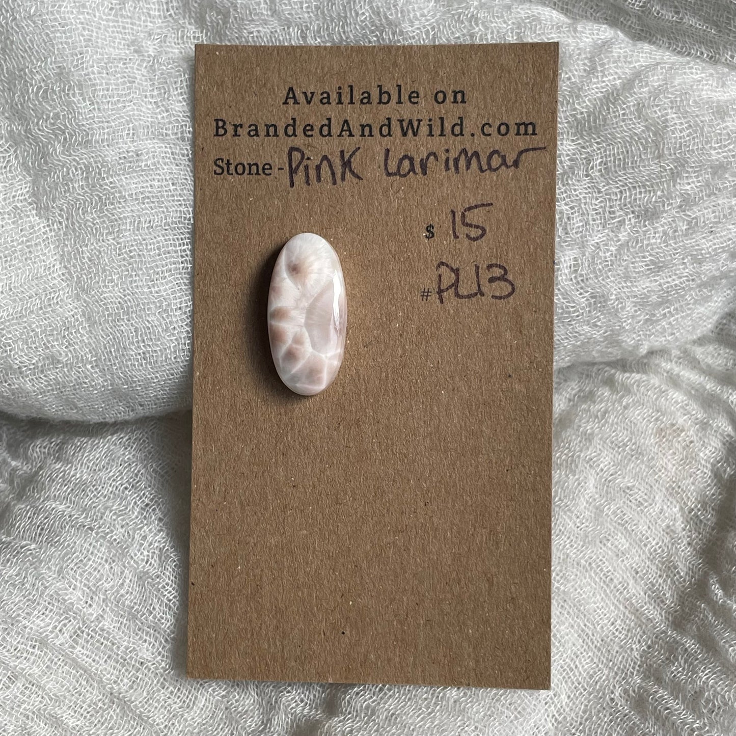 Pink Larimar Cabochon - PL13