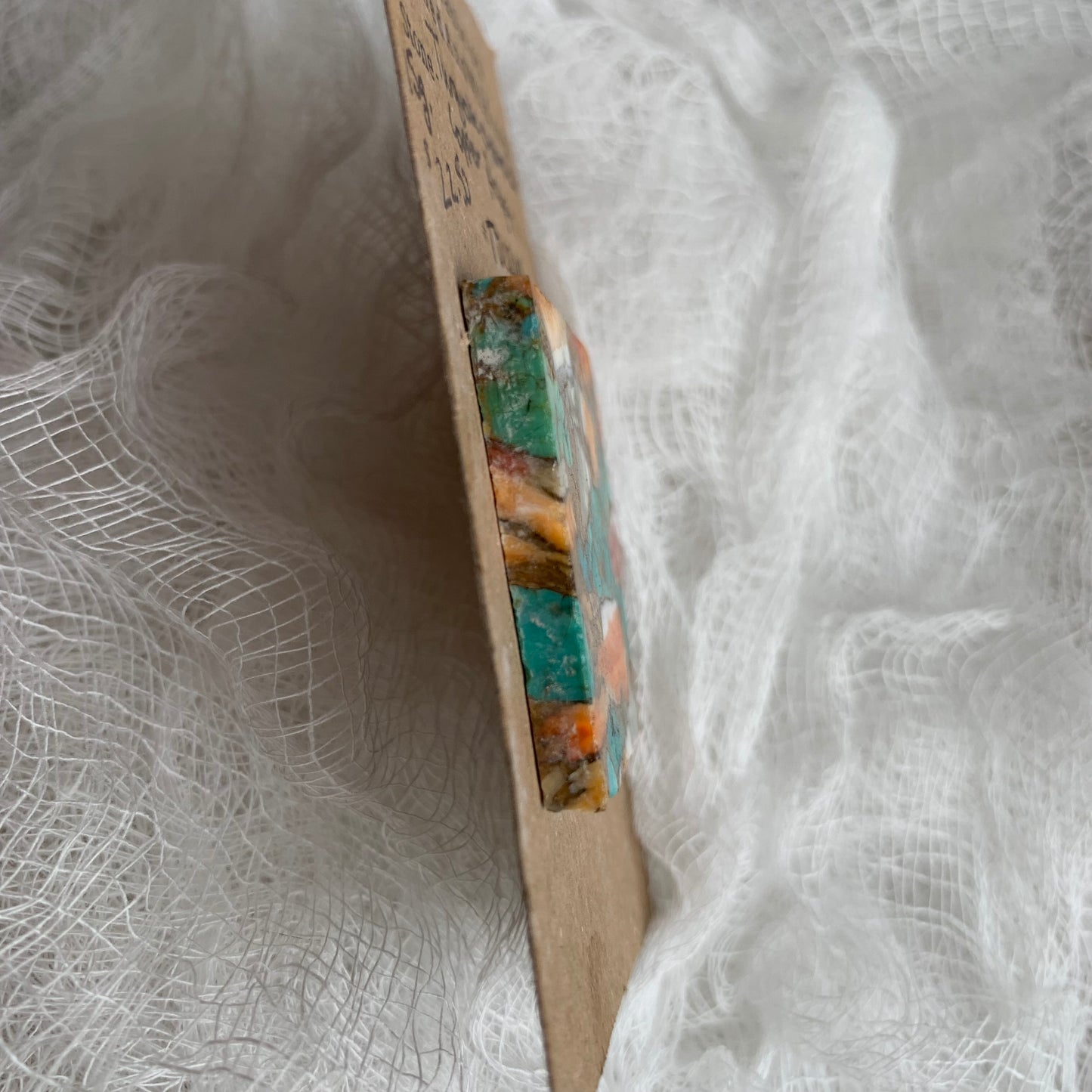 Turquoise Oyster Shell Copper Rough cabochon TOCR04