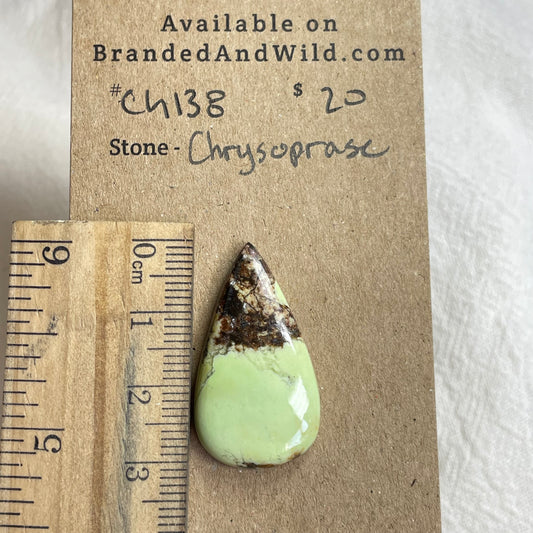 Chrysoprase Cabochon - CH138 A89C401D-5F27-497C-B7FC-15E6810EF855 Brandedandwild.com
