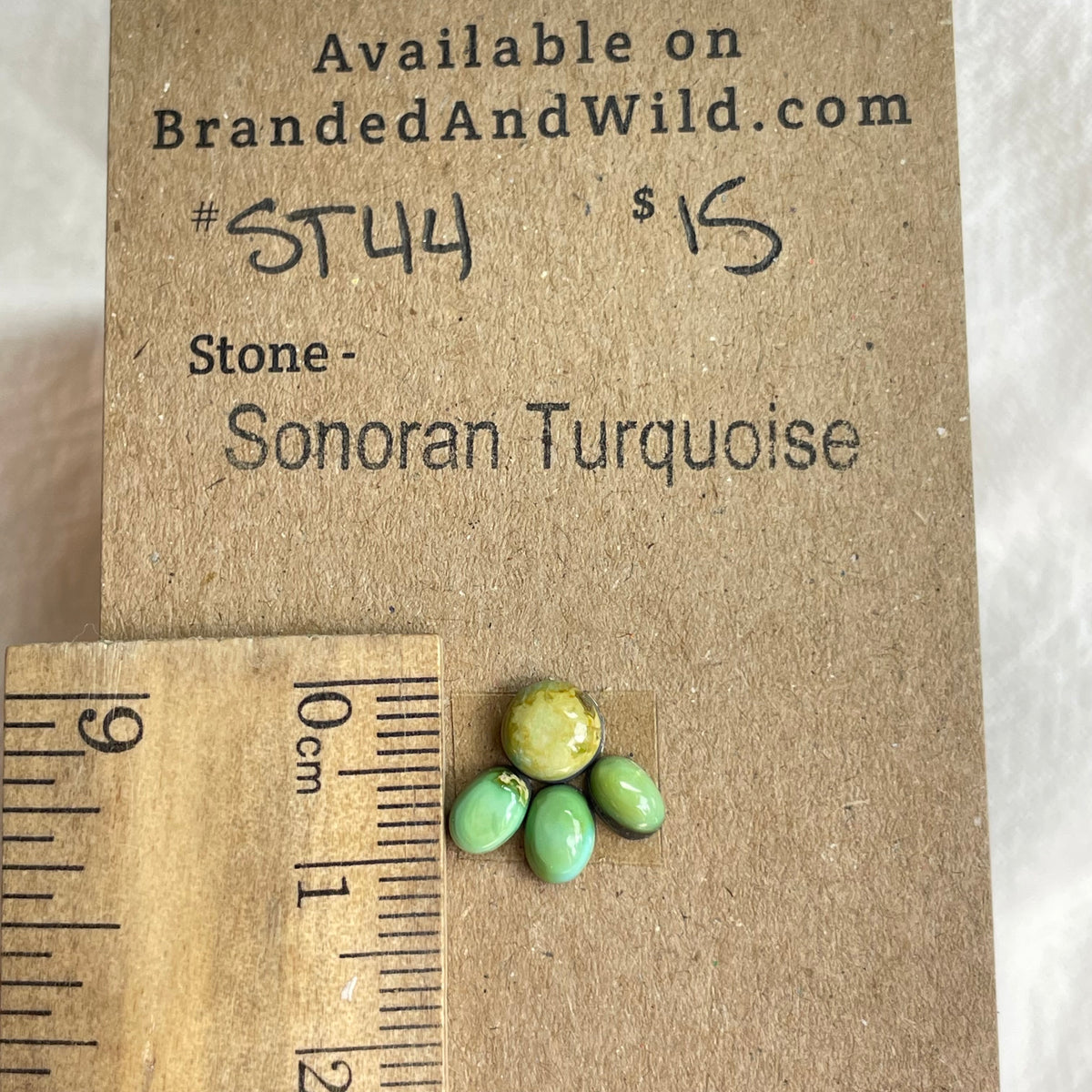 Sonoran Turquoise Cabochon - ST44 A8A11288-6558-4D47-9DD8-26411A5C52BA Brandedandwild.com