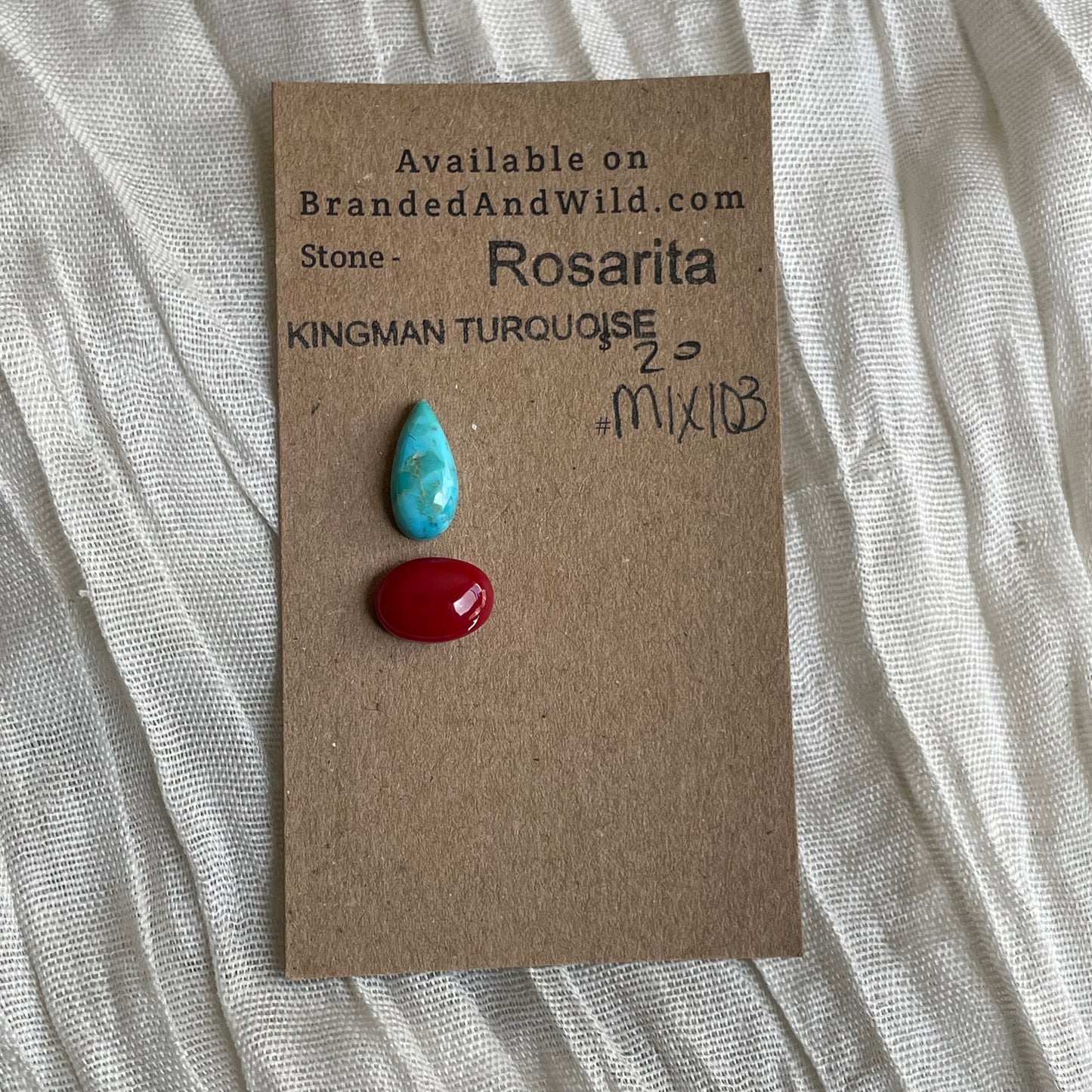Rosarita / Kingman Turquoise Cabochon - MIX103 A8AF74C5-EE7C-44B6-B3F1-F4C84D9E65AB Brandedandwild.com