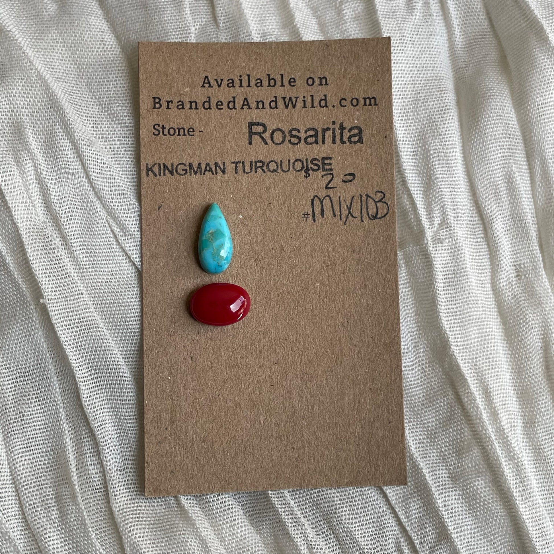 Rosarita / Kingman Turquoise Cabochon - MIX103 A8AF74C5-EE7C-44B6-B3F1-F4C84D9E65AB Brandedandwild.com