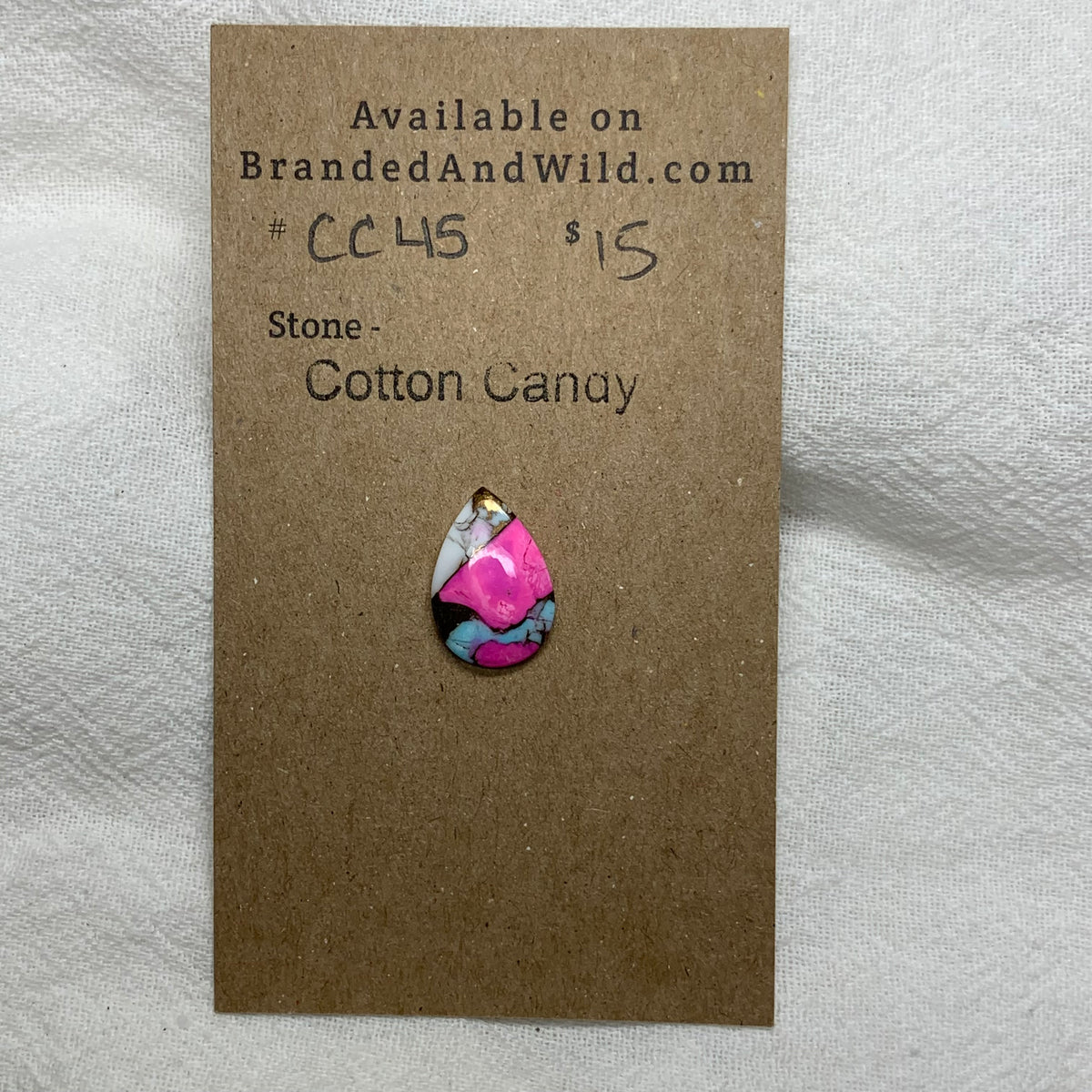 Cotton Candy Cabochon - CC45 A8C0DFB9-D7E4-4340-A44C-4C2902C90B8F Brandedandwild.com
