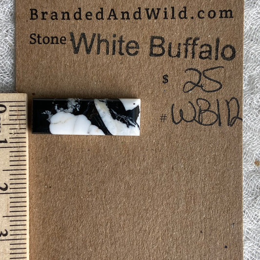 White Buffalo Cabochon - WB112