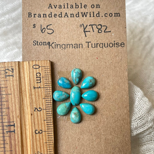 Kingman Turquoise Cabochon - KT82 A9292119-4562-490A-BF3A-0FAF1999108E Brandedandwild.com