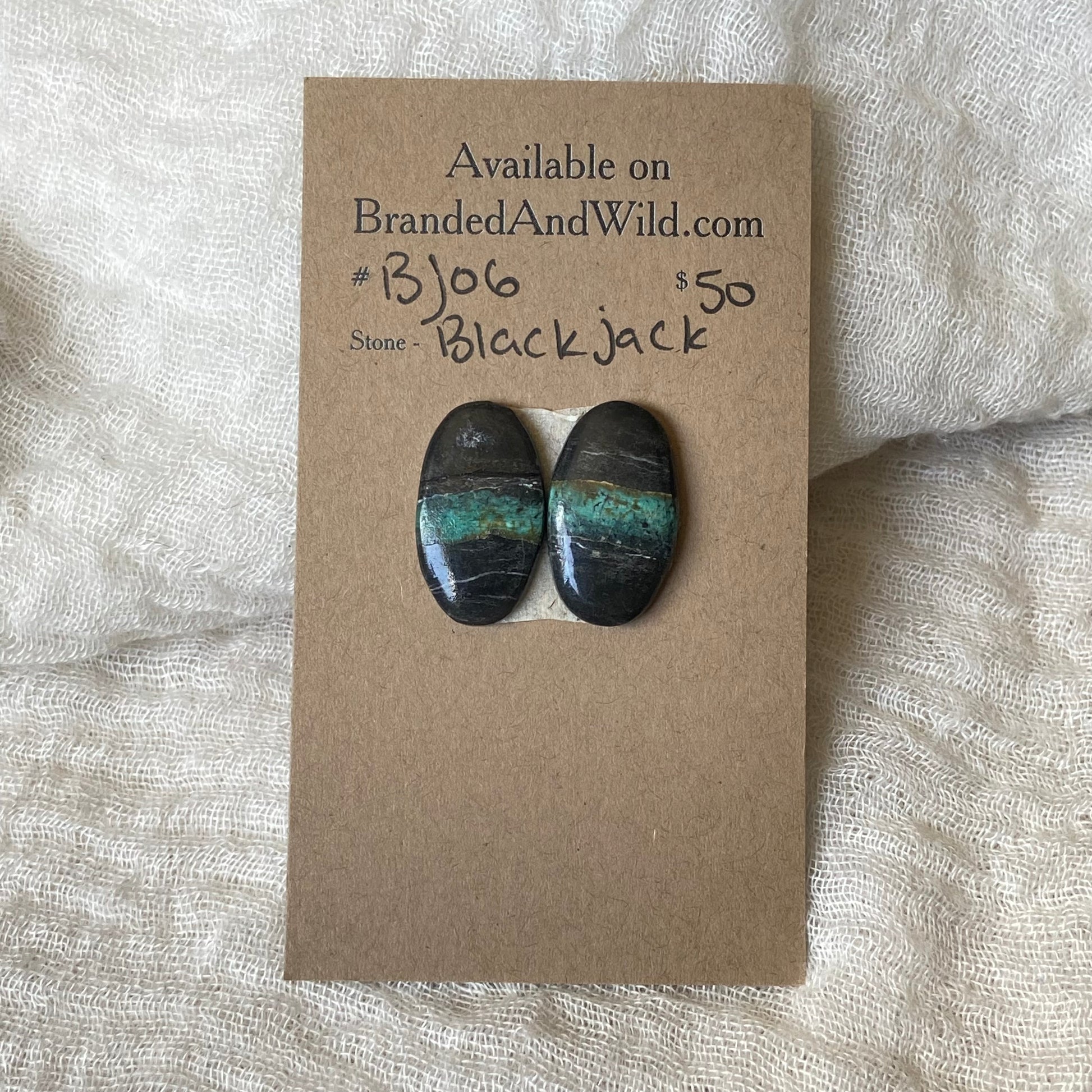 Black Jack Cabochon - BJ06 A9356BBD-F969-4B09-9270-8E069B847D55 Brandedandwild.com
