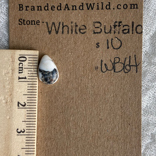 White Buffalo Cabochon - WB64