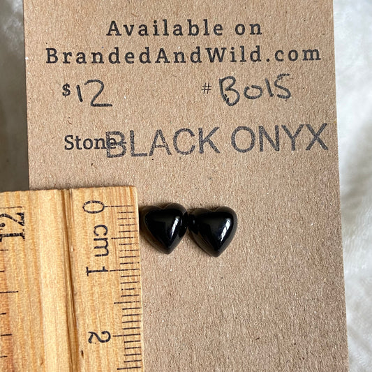 Black Onyx Cabochon - B015 A9553BAC-54BA-4324-A0F3-5F0CB1A7DB37 Brandedandwild.com