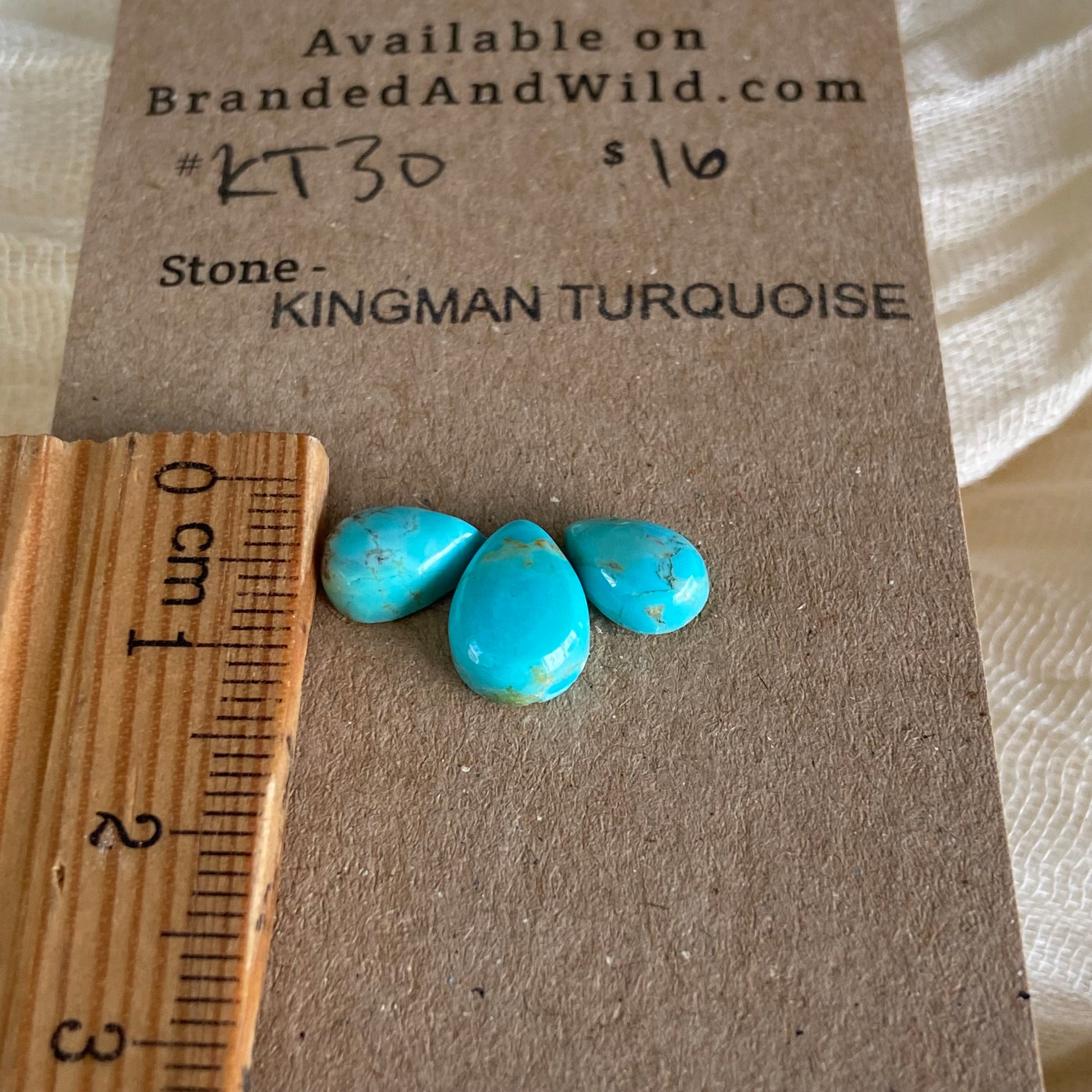 Kingman Turquoise Cabochon - KT30 A97293FE-1858-4DBA-9A2D-097066EF18FD Brandedandwild.com