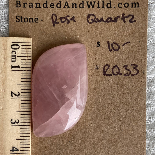 Rose Quartz Cabochon - RQ33
