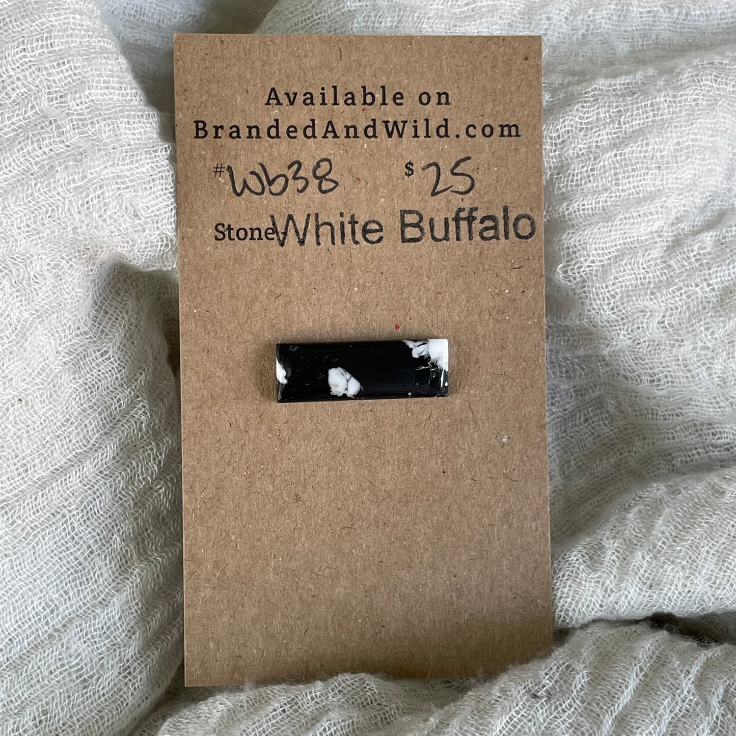 White Buffalo Cabochon - WB38