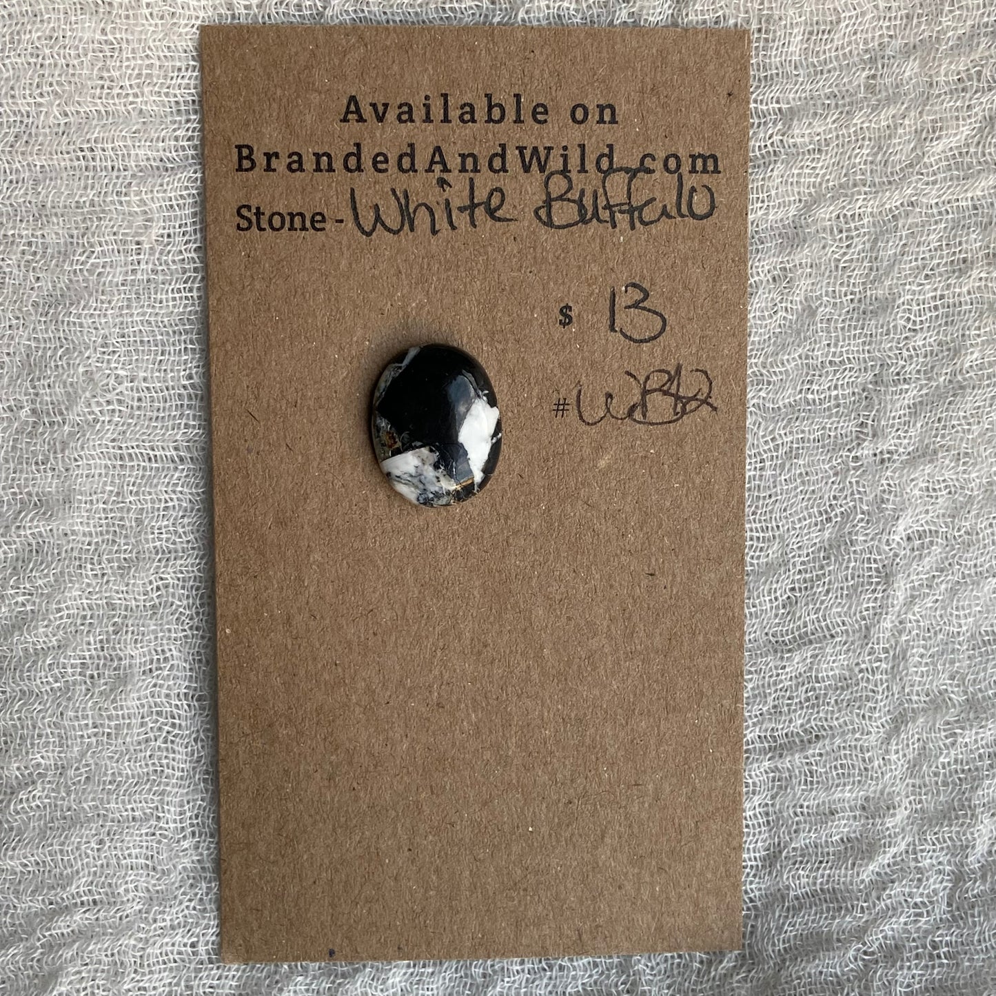 White Buffalo Cabochon - WB42