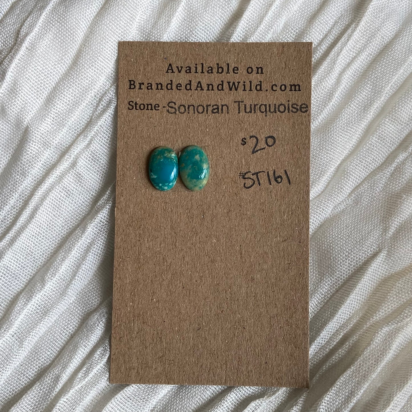 Sonoran Turquoise Cabochon - ST161 A9B6C9CD-0A50-43BA-AB2D-387A16062C29 Brandedandwild.com