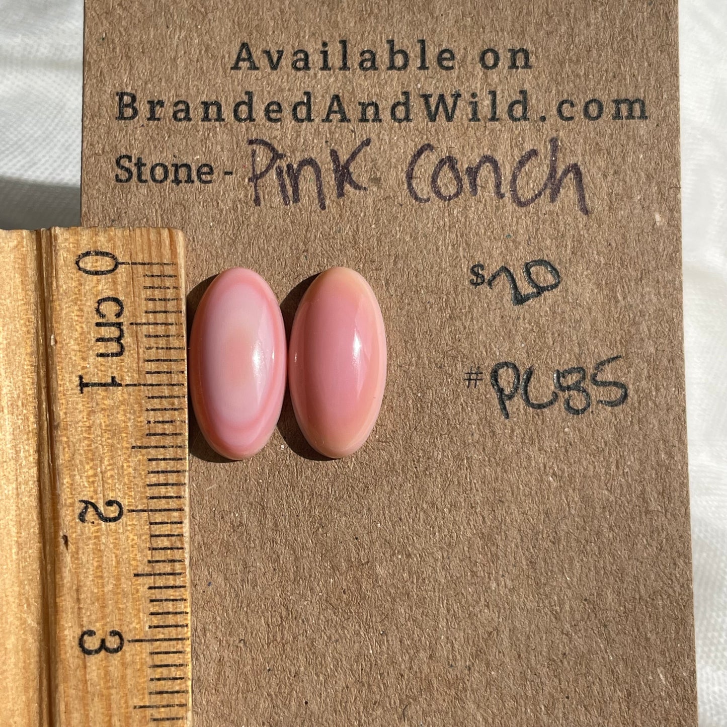 Pink Conch Cabochon - PC85 A9D9908B-9E7A-44A7-B51C-35C42C9CC8BF Brandedandwild.com