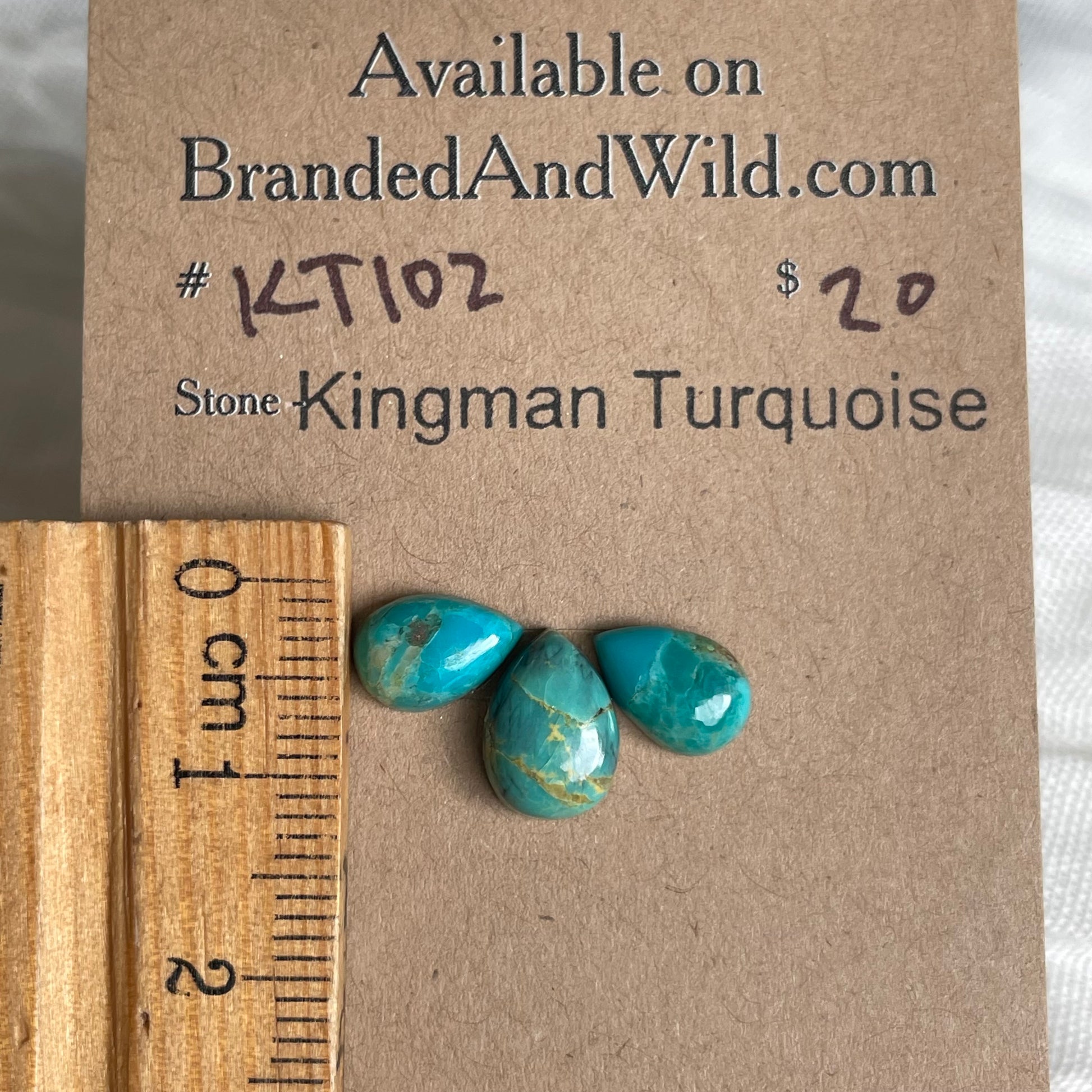 Kingman Turquoise Cabochon - KT102 A9DC24C0-9FF0-49B3-9681-45ACF4BC6EAE Brandedandwild.com