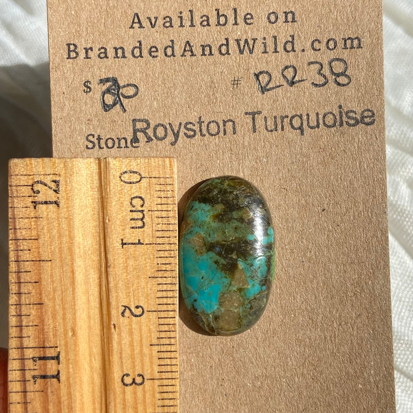 Royston Ribbon Turquoise Cabochon RR38 A9EA7410-16BB-4BC5-946A-7084F64EC578 Brandedandwild.com