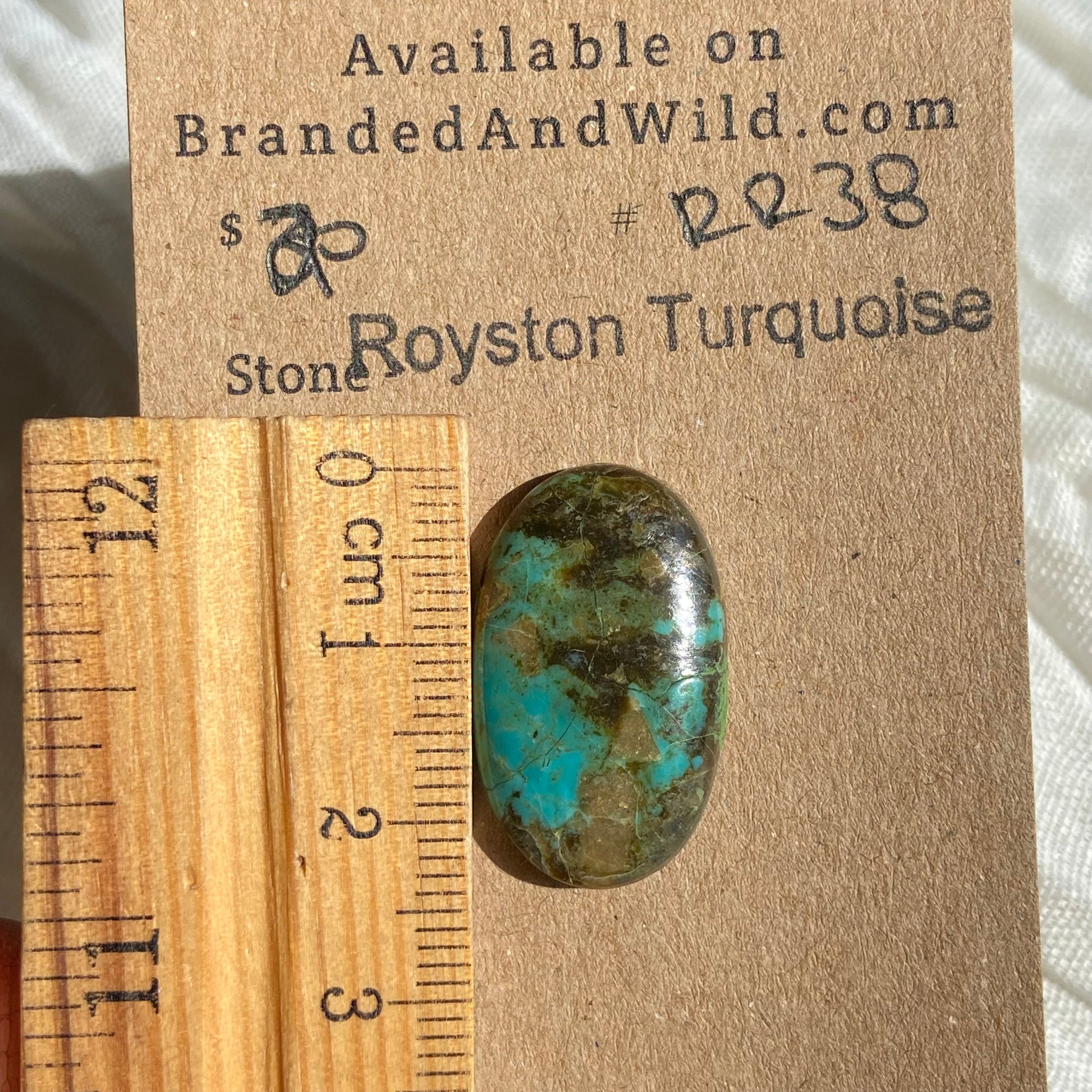 Royston Ribbon Turquoise Cabochon RR38 A9EA7410-16BB-4BC5-946A-7084F64EC578 Brandedandwild.com