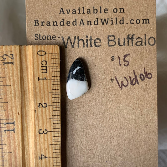 White Buffalo Cabochon - WB106