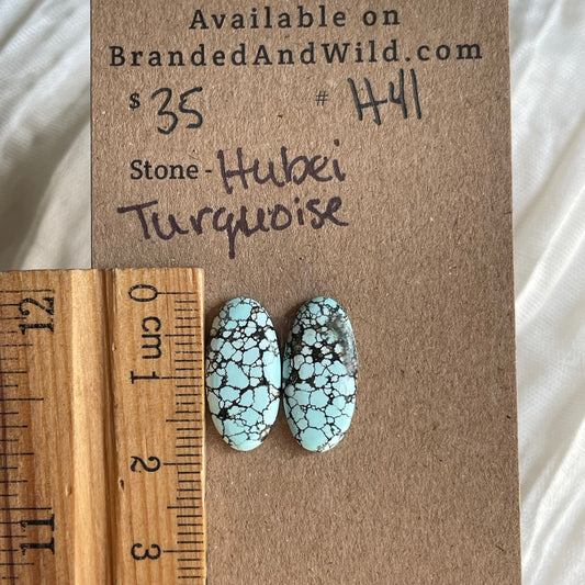 Hubei Turquoise Cabochon - H41 AA15F682-2DFB-46D1-9C0C-8E071B7DB3DD Brandedandwild.com
