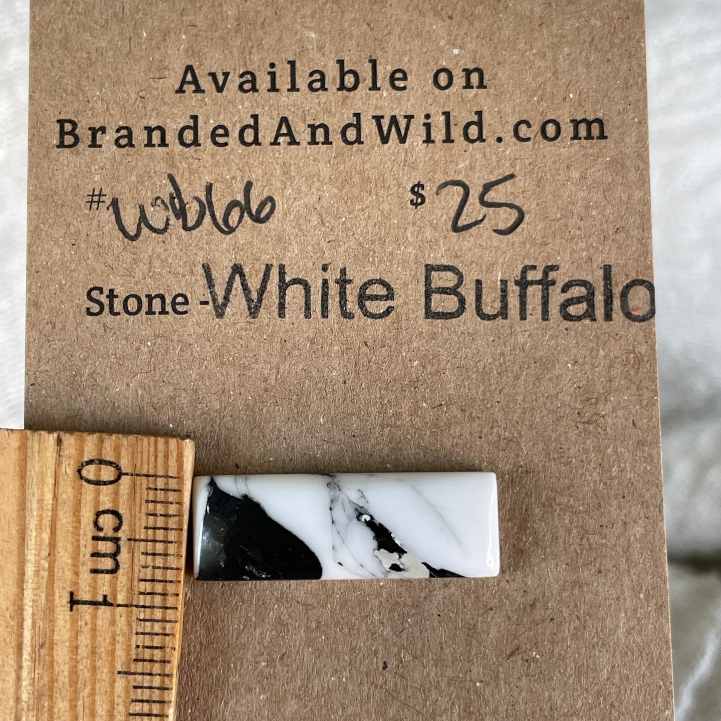 White Buffalo Cabochon - WB66