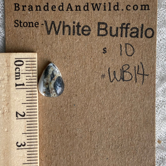 White Buffalo Cabochon - WB14