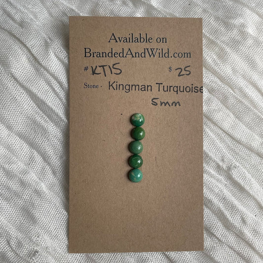 Kingman Turquoise Cabochon - KT15 AA719AB4-91AE-4721-AB5F-623B303201C9 Brandedandwild.com