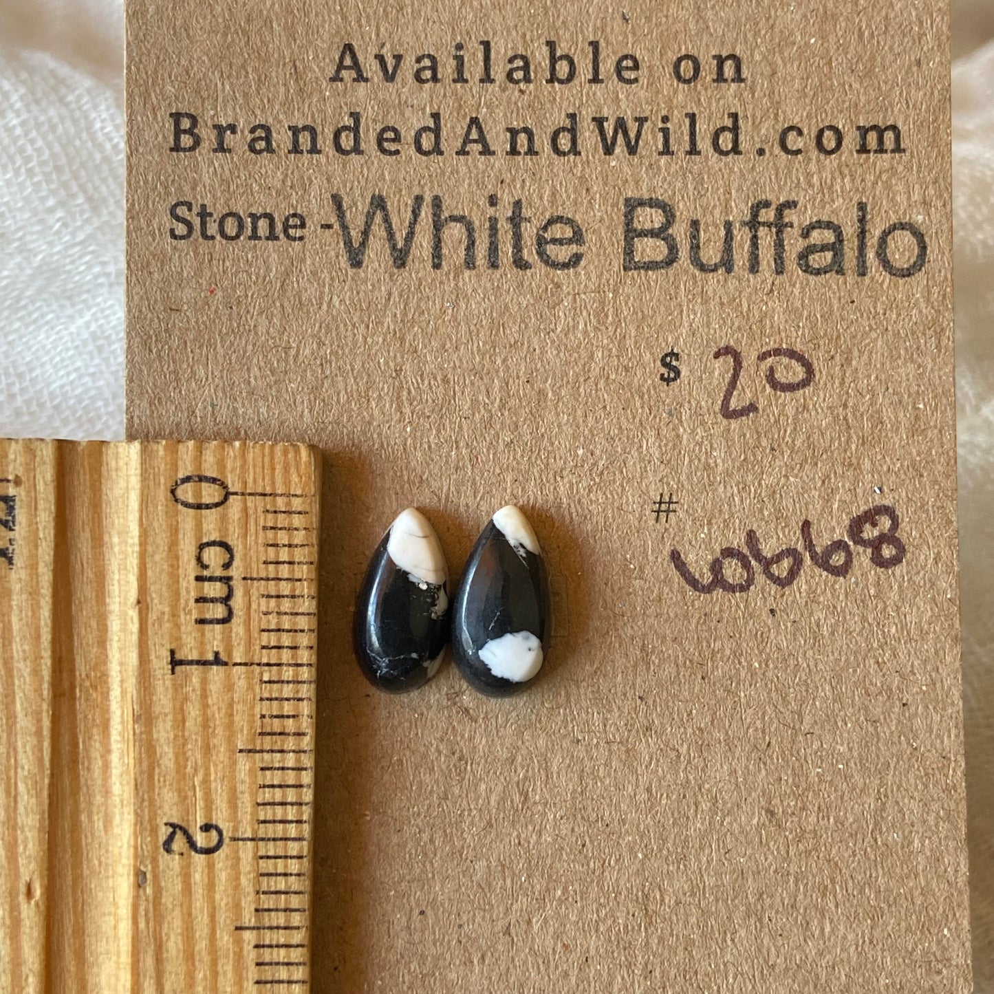 White Buffalo Cabochon - WB68