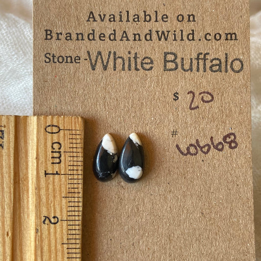 White Buffalo Cabochon - WB68