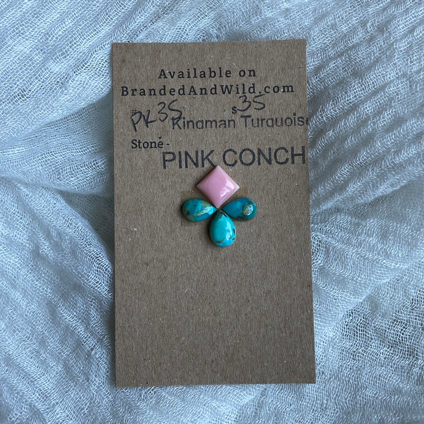 Pink Conch / Oyster Shell Cabochon - PK35
