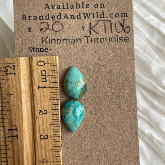 Kingman Turquoise Cabochon - KT106 AA8875C4-D12F-4F46-A376-C38C14B71571 Brandedandwild.com