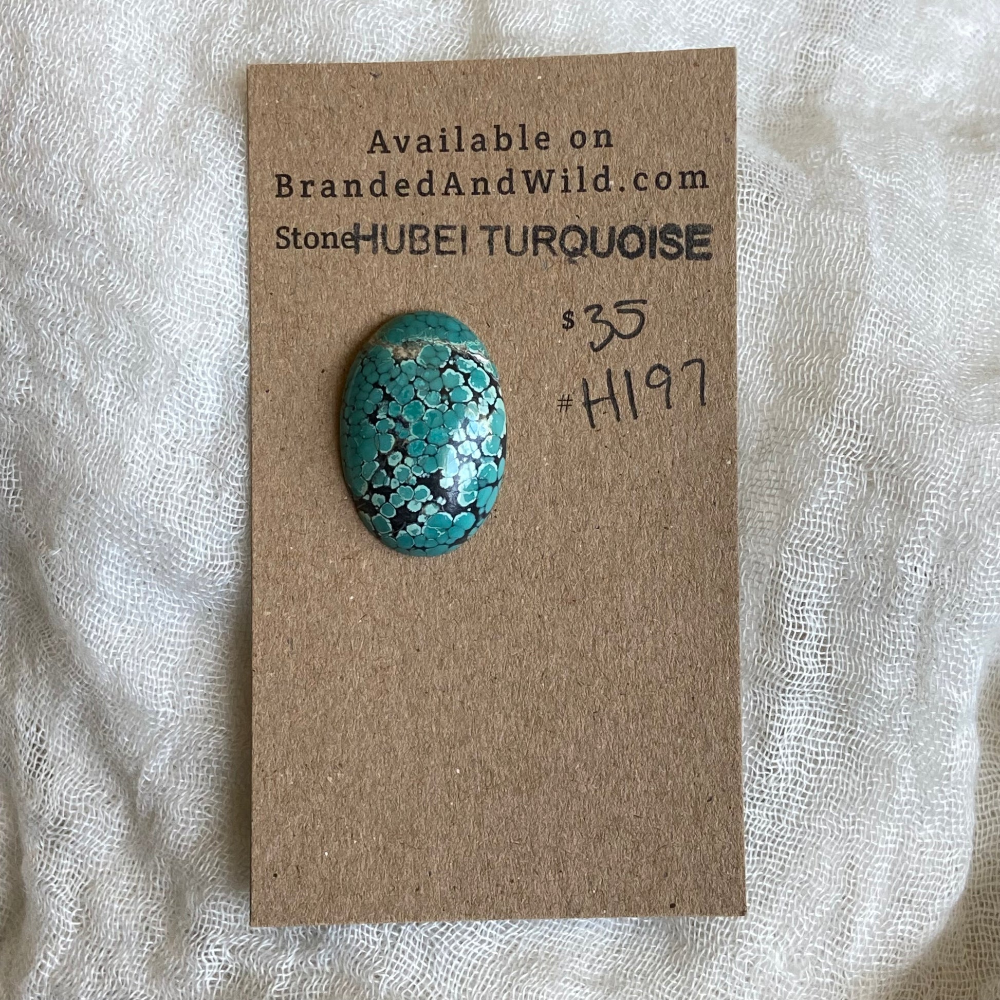 Hubei Turquoise Cabochon - H197 AAABC317-C0AF-4608-A68D-4EDF7F302EA3 Brandedandwild.com