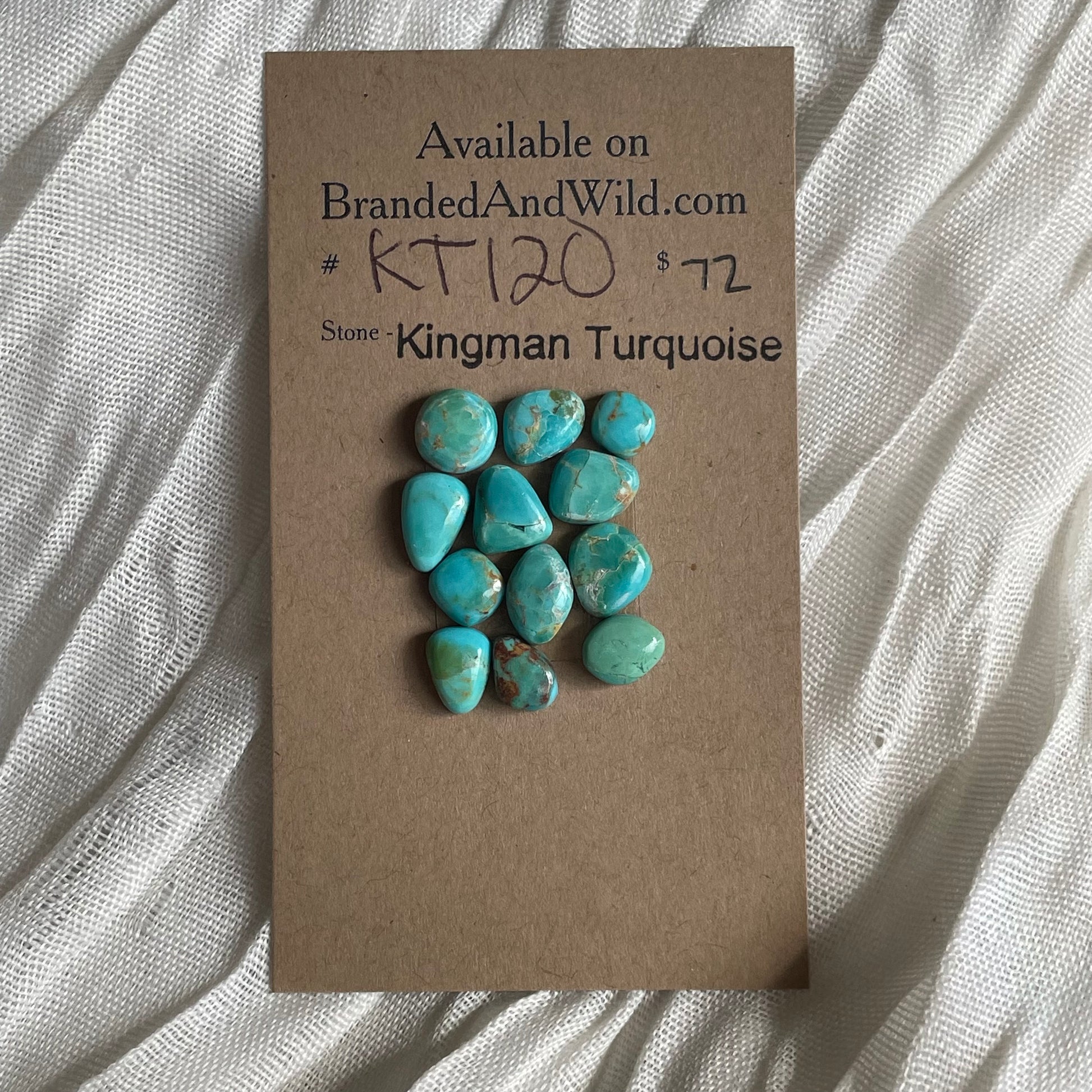 Kingman Turquoise Cabochon - KT120 AADE4DC6-4D50-4A09-BDA9-08D73C3B2141 Brandedandwild.com