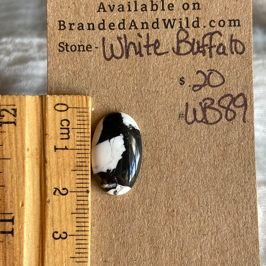 White Buffalo Cabochon - WB4